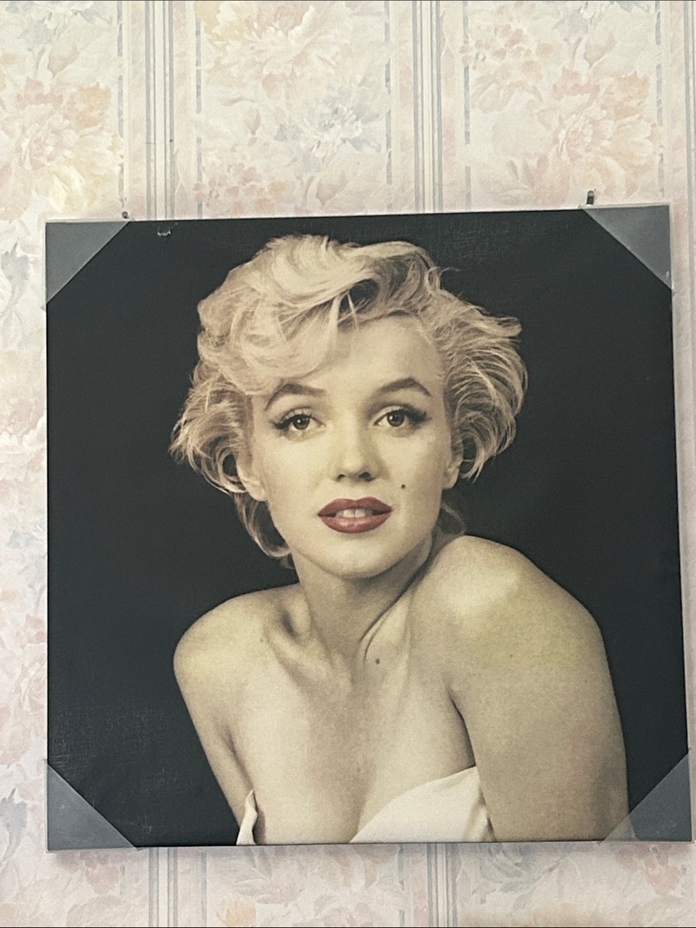 Marilyn Monroe Black & Cream Portrait Wall Art